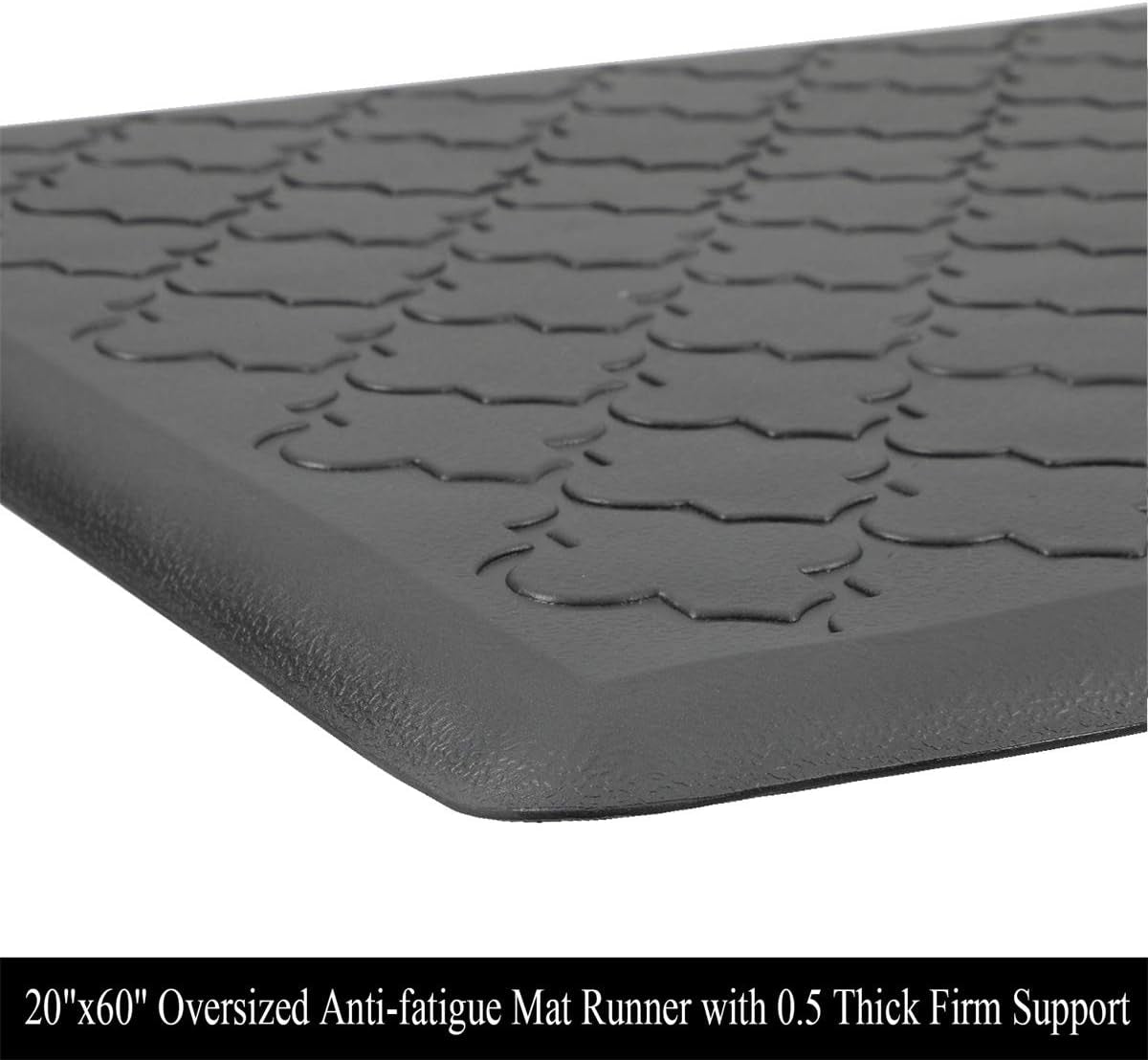 Kitchen Mat Cushioned Anti-Fatigue Floor Runner Waterproof Non-Slip Standing Ergonomic Comfort Rug for Office,Sink,Laundry,Desk,20"X60"