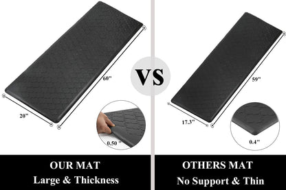 Kitchen Mat Cushioned Anti-Fatigue Floor Runner Waterproof Non-Slip Standing Ergonomic Comfort Rug for Office,Sink,Laundry,Desk,20"X60"