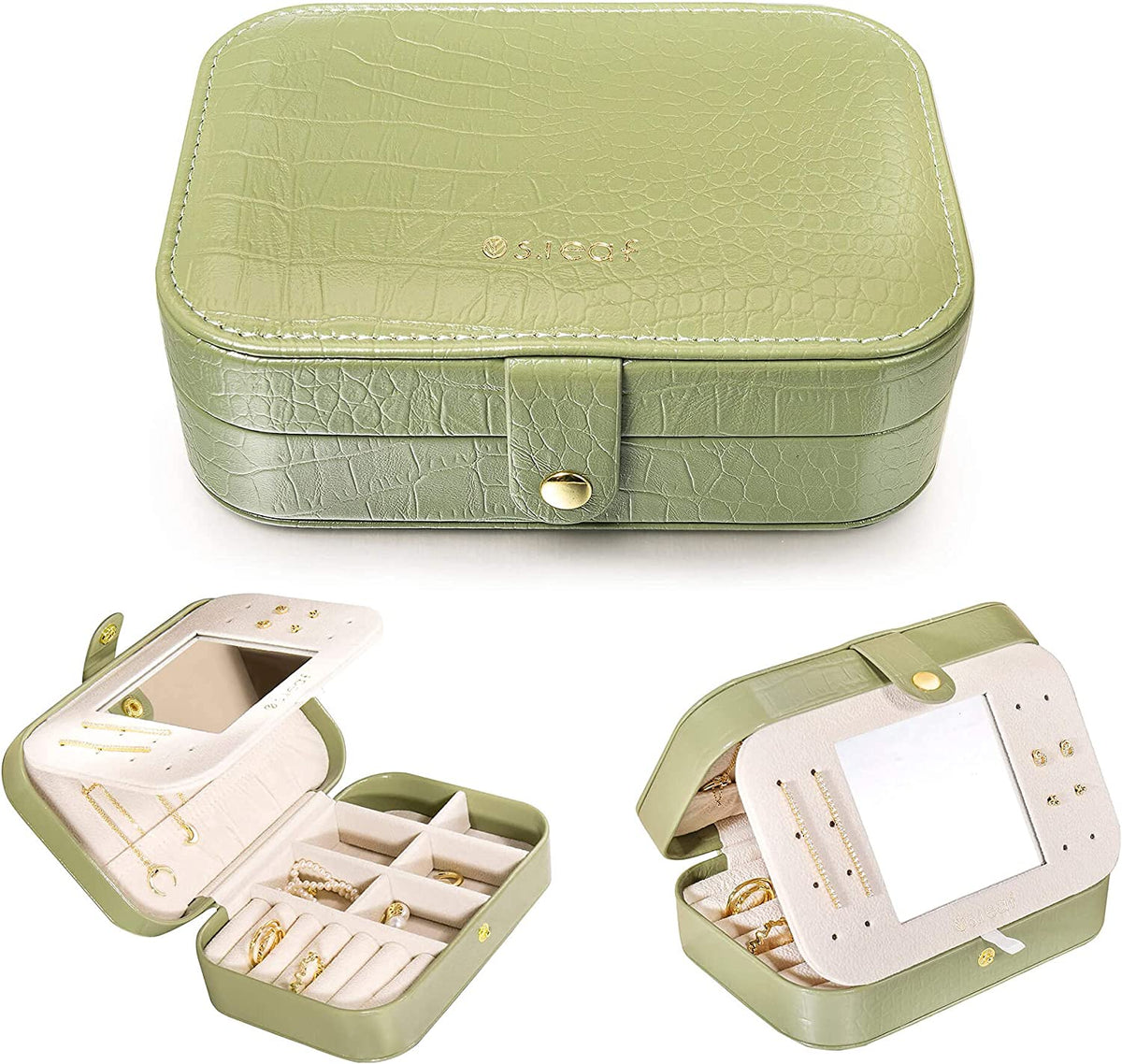 Travel Jewelry Organizer Travel Jewelry Boxes for Women Earring Organizer Small Jewelry Travel Case Box Portable Travel Jewelry Case Jewelry Organizer Travel Case