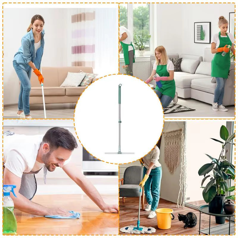 FlexSweep™ Silicone Scraper Broom – Deep Clean Made Effortless